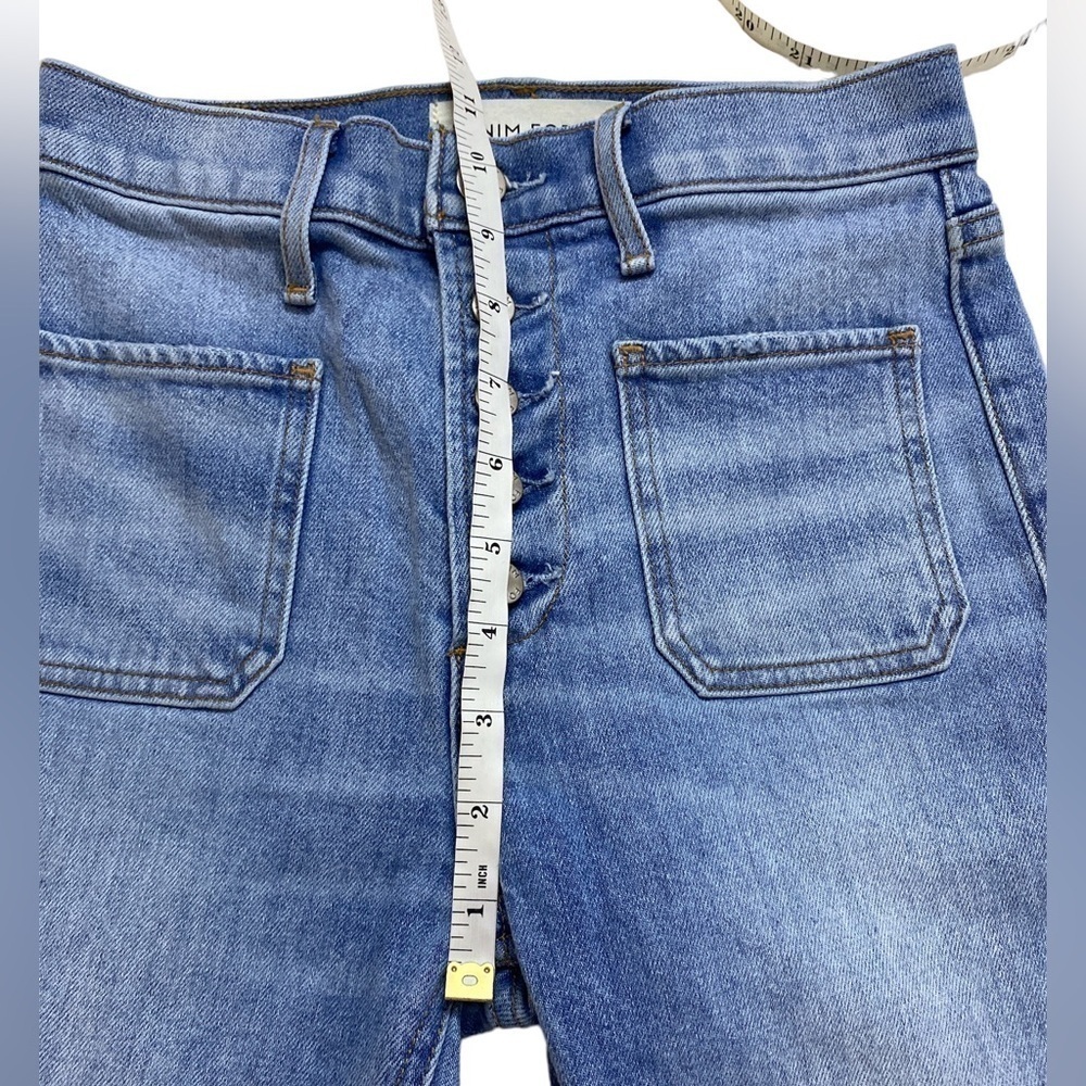 Aritiza Denim Forum - The Bailey High Rise Crop Flare Exposed Button Jeans - Picture 10 of 11